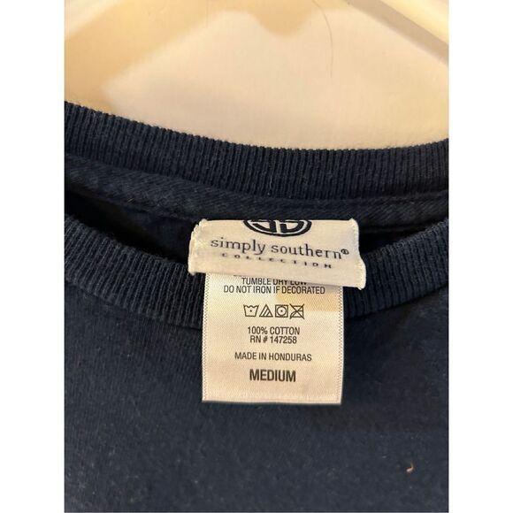 Simply Southern Long Sleeved Pig Shirt t-shirt "Thankful" Medium rn#147258 - Picture 3 of 4